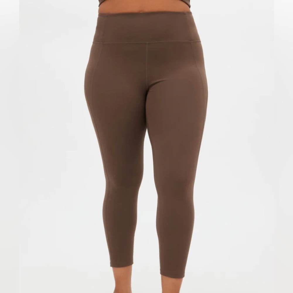 Girlfriend Collective Compressive High-Rise Legging Cafe Brown Size XL 28 inch